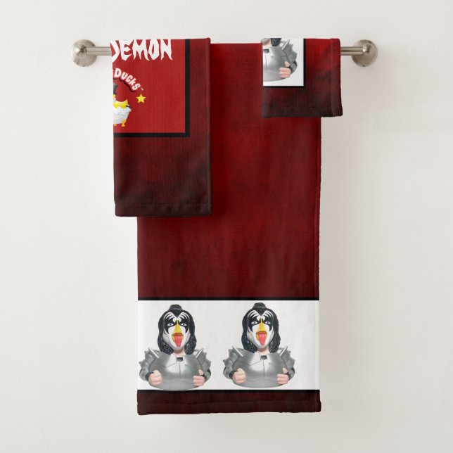 Gene Simmons - KUSS Gummi-Ente Badhandtuch Set (Insitu)