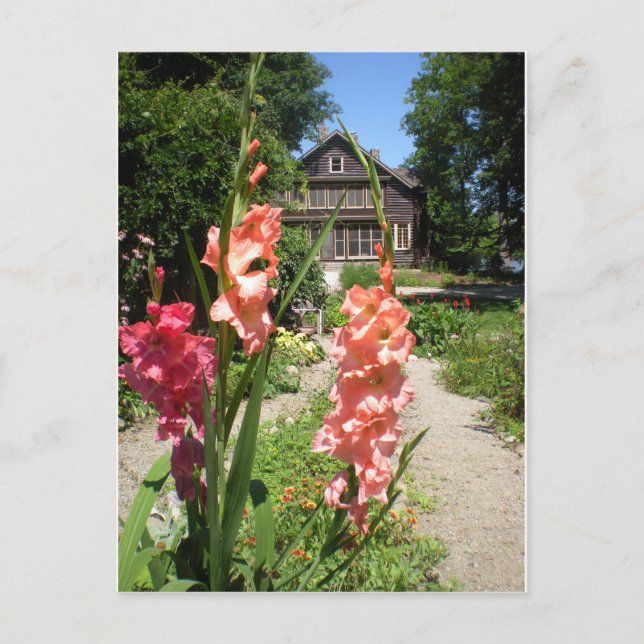 Gene Stratton Porter's House in Wildblume Woods Postkarte (Vorderseite)
