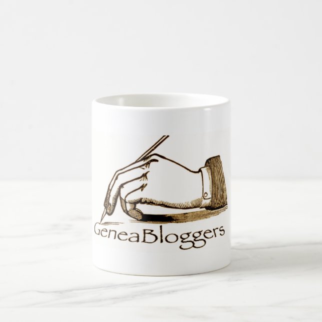 GeneaBloggers Logo-Tasse Kaffeetasse (Mittel)