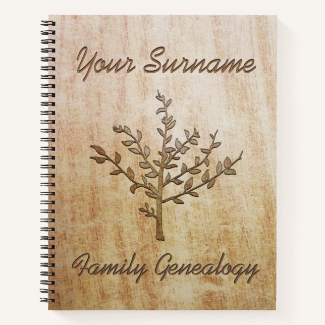 Genealogie der Familie Notizbuch (Vorderseite)