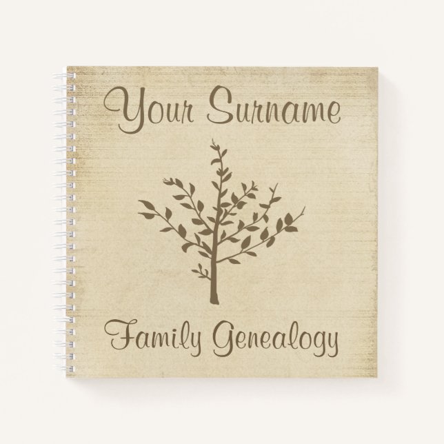 Genealogie der Familie Notizbuch (Vorderseite)