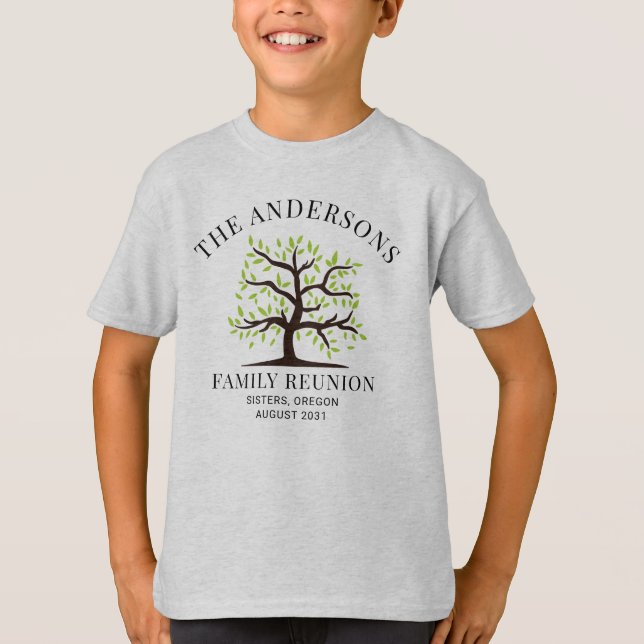 Genealogie der personalisierten Wiedersehen-Überei T-Shirt (Vorderseite)