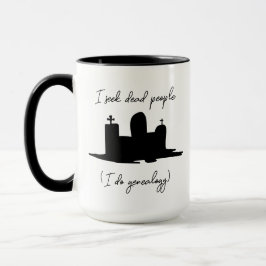 Genealogie Ich suche tote Menschen Kopfstein Tasse