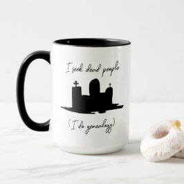 Genealogie Ich suche tote Menschen Kopfstein Tasse