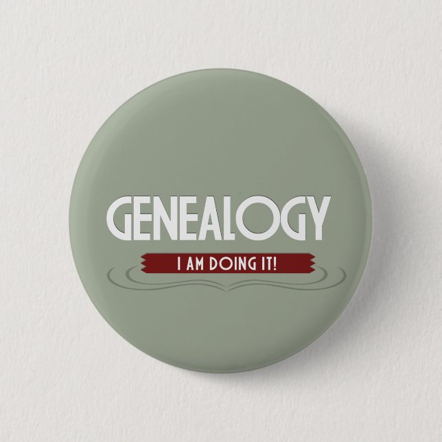 Genealogie-Knopf Button (Vorderseite)