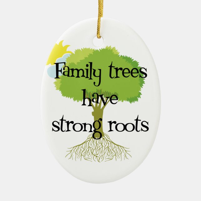 Genealogie-Stammbaum-Verzierung Keramik Ornament (Vorne)