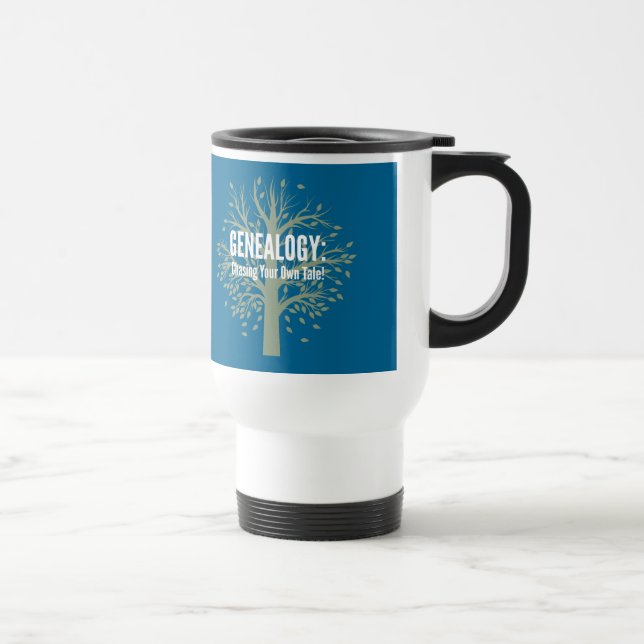 Généalogie Tourisme Mug (bleu) (Droite)