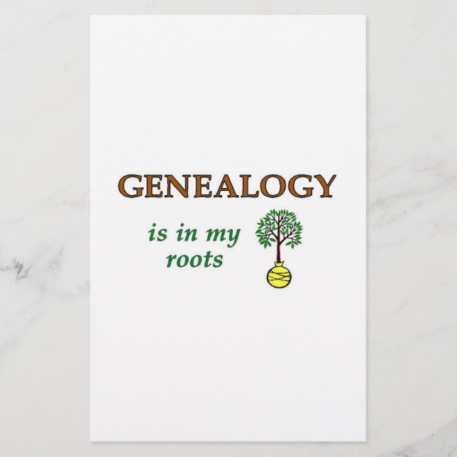 Genealogie Wurzeln Flyer (Vorne)