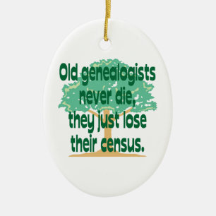 Genealogie-Zählungs-Verzierung Keramik Ornament
