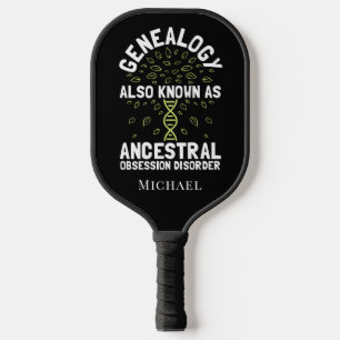 Genealogische Familie Historiker Personalisiert Pickleball Schläger