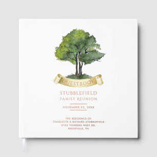 Genealogische Tree Watercolor Family Wiedersehen R Gästebuch