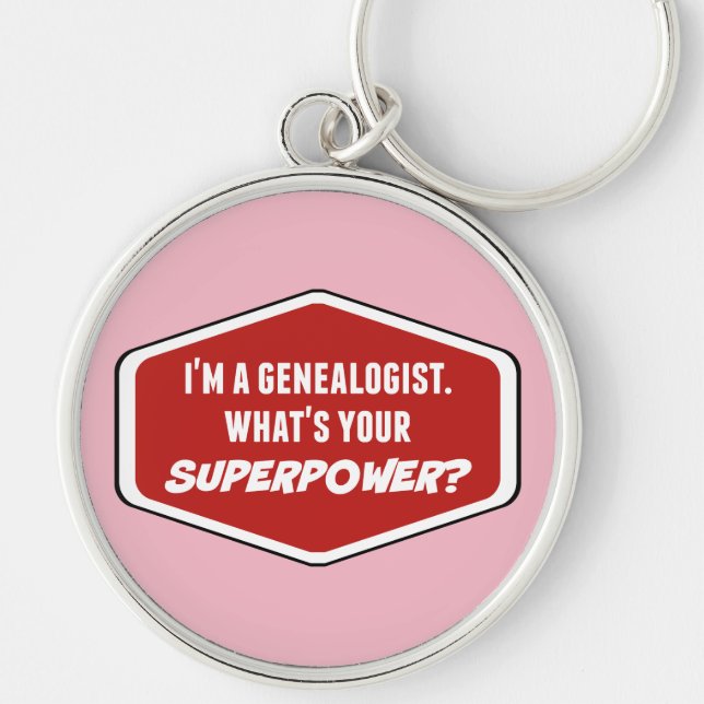 Genealogischer Supermacht-Schlüsselanhänger Schlüsselanhänger (Vorne)