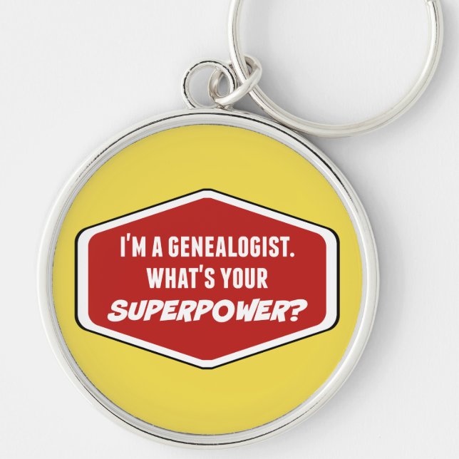 Genealogischer Supermacht-Schlüsselanhänger Schlüsselanhänger (Vorne)