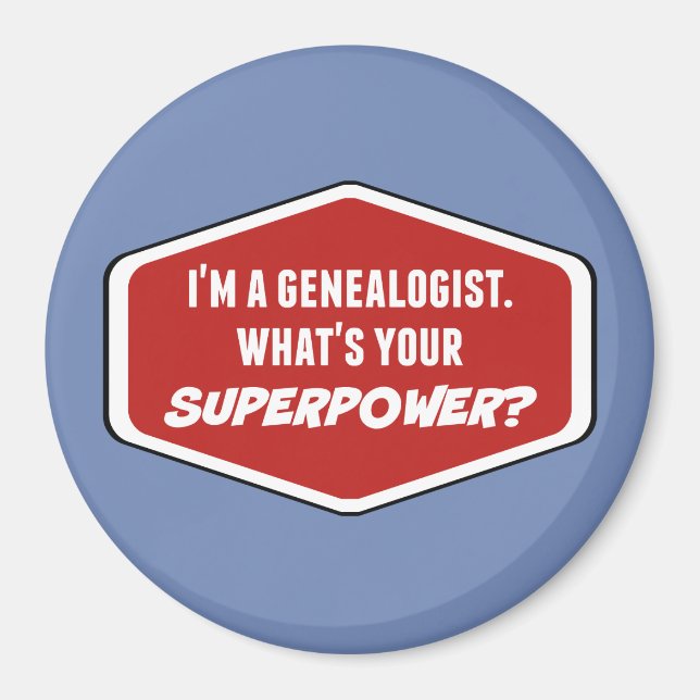 Genealogischer Supermachtmagnet Magnet (Vorne)