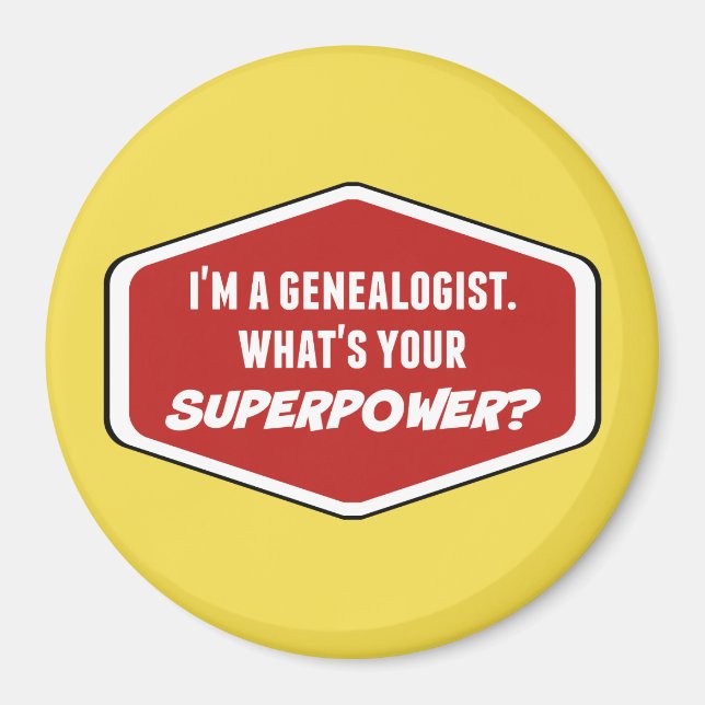 Genealogischer Supermachtmagnet Magnet (Vorne)