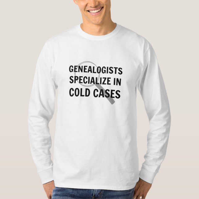 Genealogisches Langschläfer-Shirt T-Shirt (Vorderseite)
