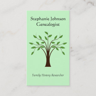Genealogist-Genealogie-Baum-kundenspezifische Visitenkarte