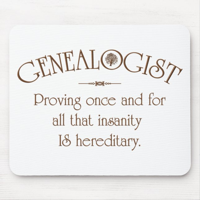 GENEALOGIST. MOUSEPAD (Vorne)