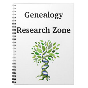 Genealogistische Forschungszone DNA Baumstruktur H Notizblock