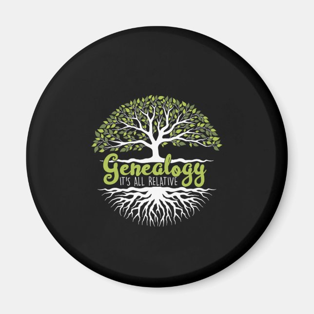 Genealogy Family Historian Genealogists Gift Magnet (Vorne)