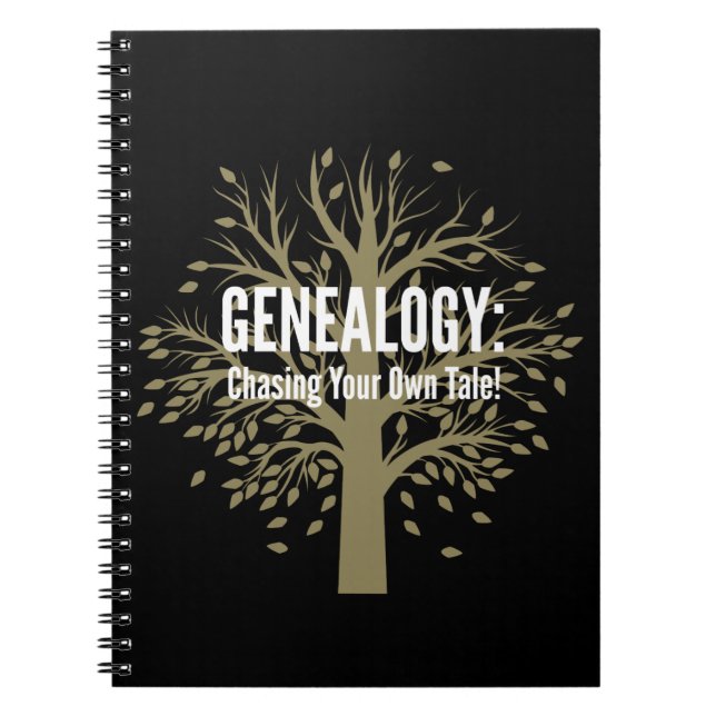 Genealogy Spiral Bound Notebook (schwarz) Notizblock (Vorderseite)