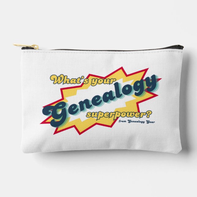 Genealogy Superpower Zubehörtasche (Vorderseite)