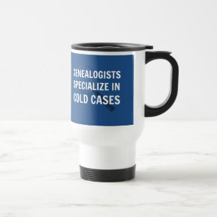 Genealogy Travel Mug (Blau) Reisebecher