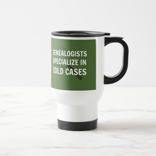 Genealogy Travel Mug (grün) Reisebecher (Rechts)