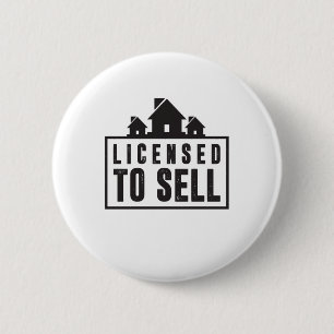 Genehmigt, um wirklichen Anwesen-Slogan zu Button
