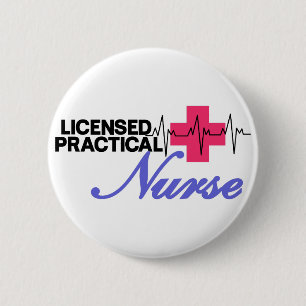 Genehmigte praktische Krankenschwester Button