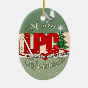 Genehmigter beruflicher Ratgeber LPC WEIHNACHTEN Keramik Ornament