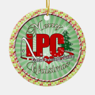 Genehmigter beruflicher Ratgeber LPC WEIHNACHTEN Keramikornament