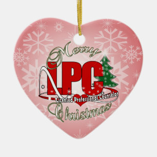Genehmigter beruflicher Ratgeber LPC WEIHNACHTEN Keramikornament