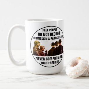 Genehmigung und Teilnahme Kaffeetasse