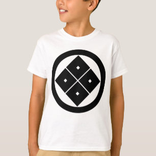 Geneigte vier eckige Augen im Kreis T-Shirt