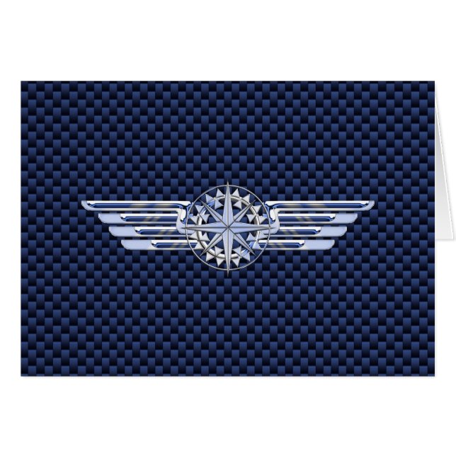 Général Air Pilote Chrome Comme Ailes Compass (Devant horizontal)