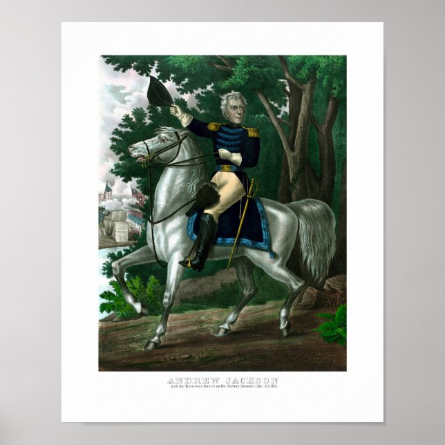 General Andrew Jackson on Horseback Poster (Vorne)