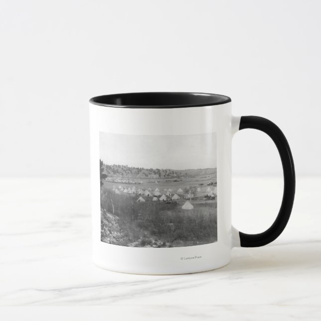 General Brooks Lager in der Nähe des Pine Ridge Tasse (Rechts)