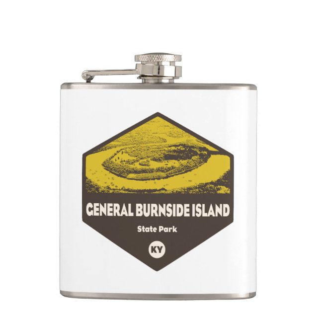 General Burnside Island Staat Park Kentucky Flachmann (Vorderseite)
