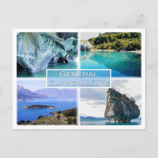 GENERAL CARRERA LAKE - Argentina Postkarte (Vorderseite)