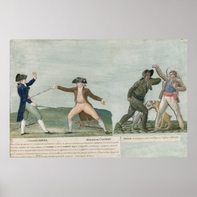 General Charles Lameth  and Charles Eugene Poster (Vorne)