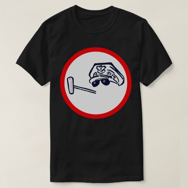 General Douglas MacArthur Vintage Kampagnenschaltf T-Shirt (Design vorne)