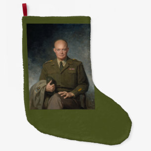 General Dwight Eisenhower 5-Sterne-Gemäldeporträt Großer Weihnachtsstrumpf