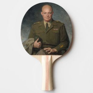 General Dwight Eisenhower 5-Sterne-Gemäldeporträt Tischtennis Schläger