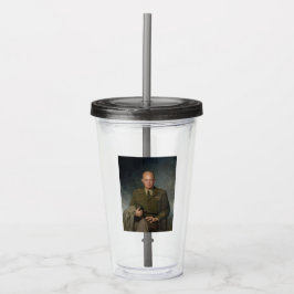 General Dwight Eisenhower 5-Sterne-Portrait Acryltrinkbecher