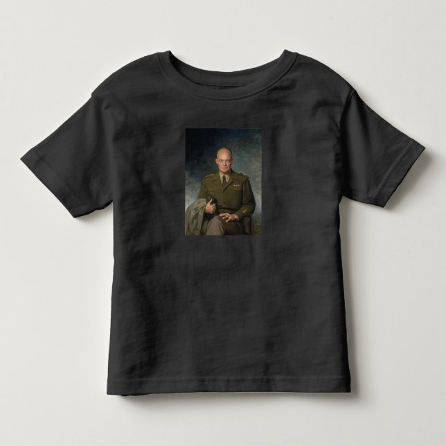 General Dwight Eisenhower 5-Sterne-Portrait Kleinkind T-shirt (Vorderseite)