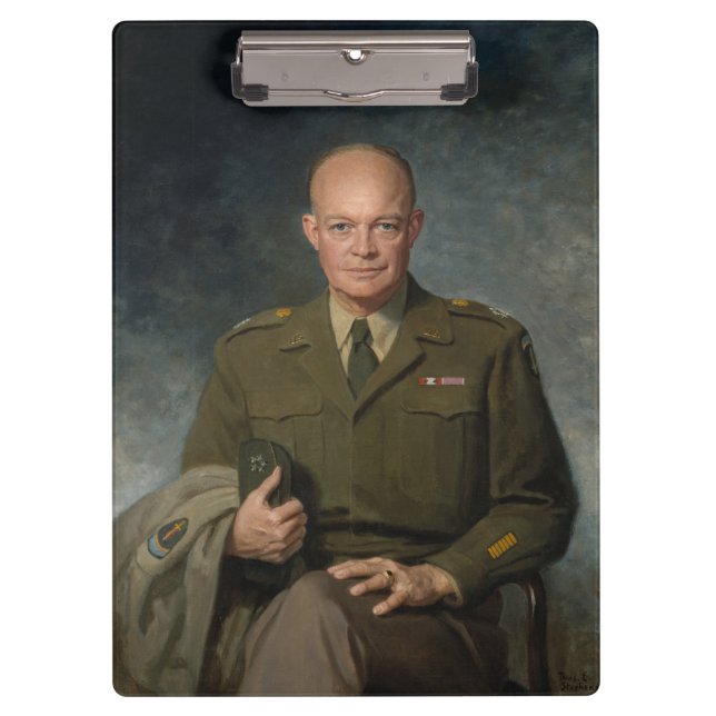 General Dwight Eisenhower 5-Sterne-Portrait Klemmbrett (Vorderseite)
