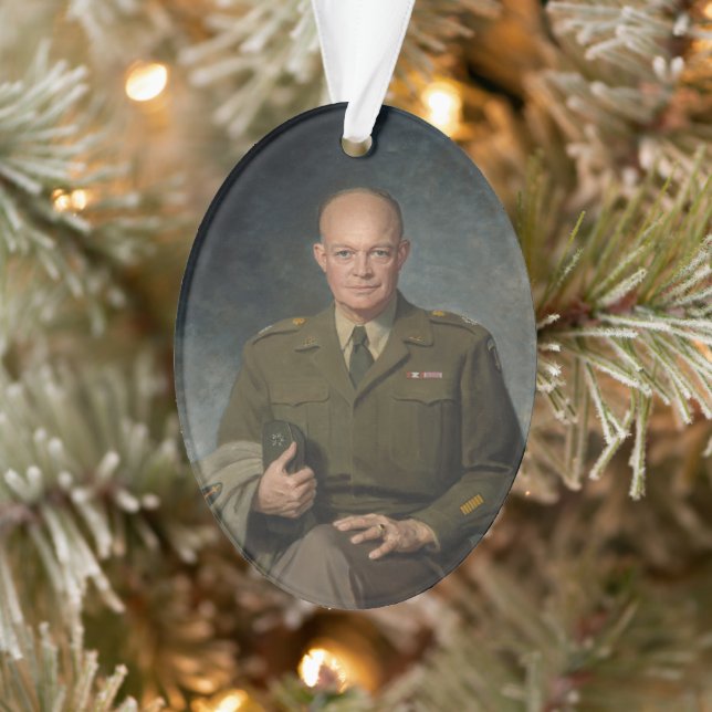 General Dwight Eisenhower 5-Sterne-Portrait Ornament (Baum)