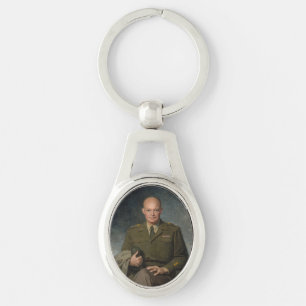 General Dwight Eisenhower 5-Sterne-Portrait Schlüsselanhänger
