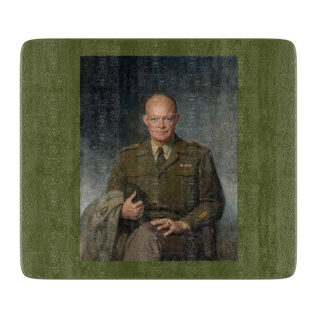 General Dwight Eisenhower 5-Sterne-Portrait Schneidebrett (Vorderseite)